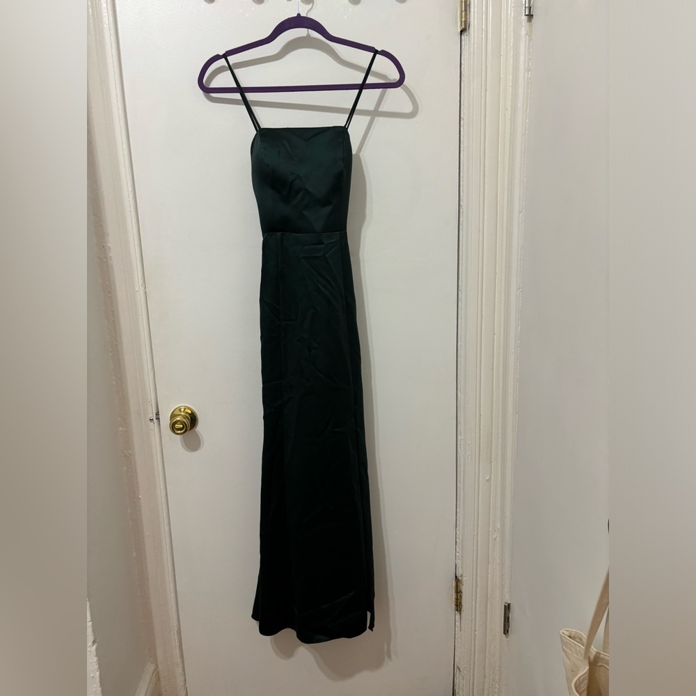 AMSALE - Nakai Hunter Green Dress